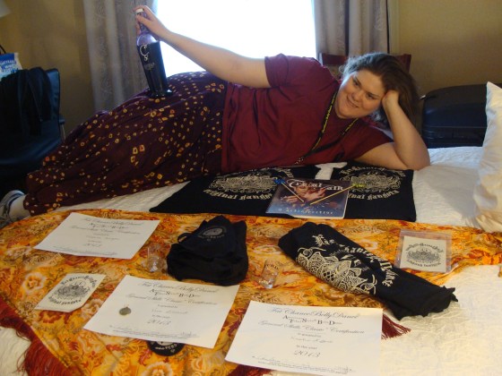 A small portion of our accumulated swag and of course our first round of certificates.  