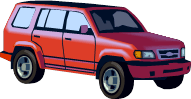 Red SUV